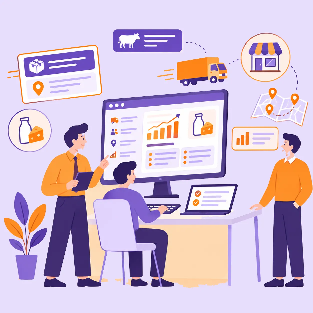 ITSWSDairy CRM and ERP